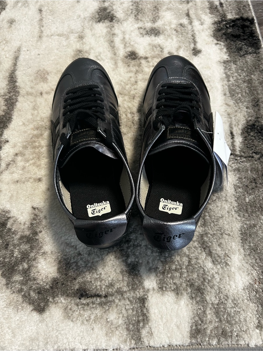 Onitsuka Tiger by Asics Men’s Metallic Charcoal and Black Sneakers - Picture 5 of 6